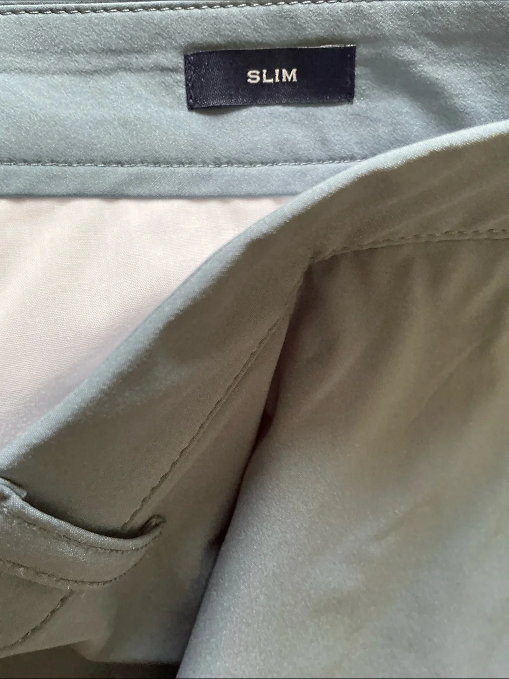 NWOT  J.Crew Men's Sz 32x30 484 Slim-Fit Tech Chino Pant Mountain Fog Bluish